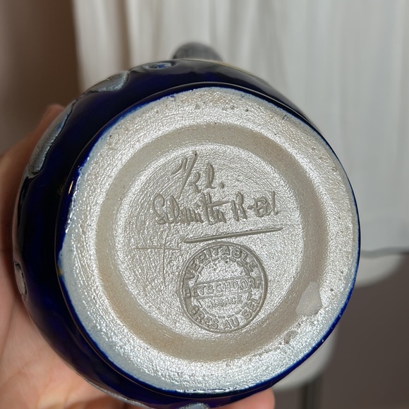 Betschdorf Alsace France Paul Schmitter Salt Glaze Pottery~Pitcher~Signed - Picture 6 of 16